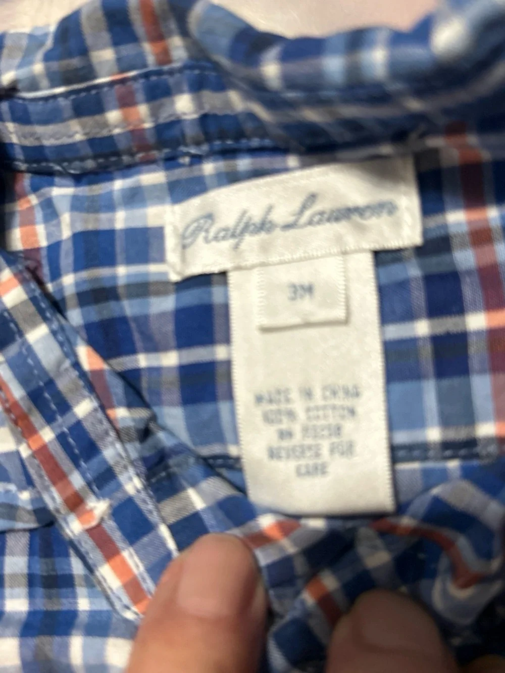 Ralph Lauren lightweight plaid